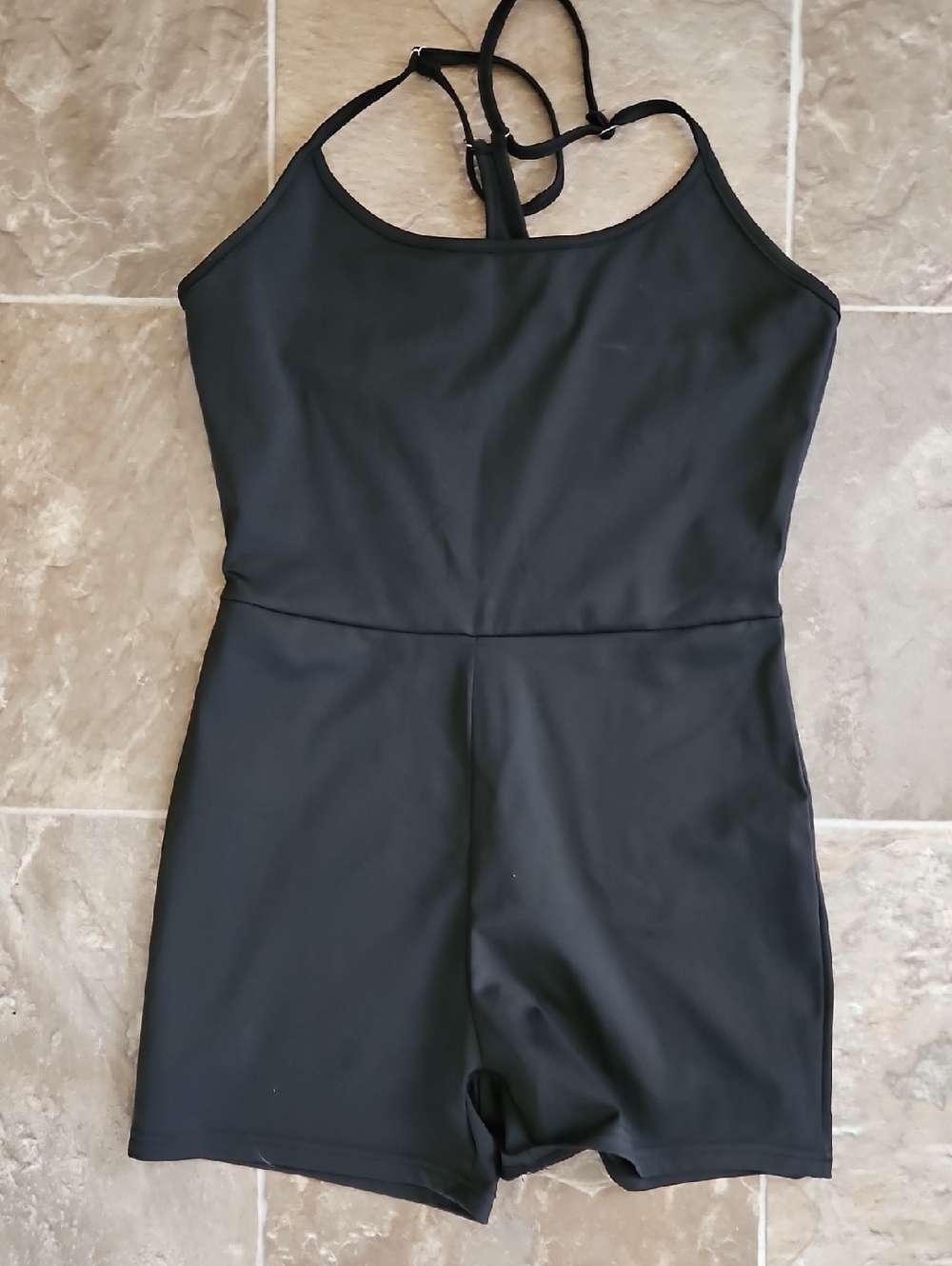 SHEIN Black Sleeveless Romper